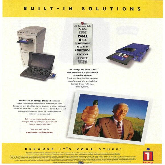1998 Iomega Products Floppy Disk Drive Print Ad/Poster/Article Vintage Magazine - Picture 10 of 12